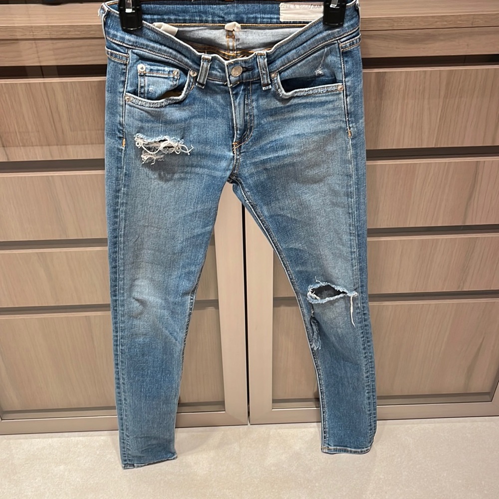 Rag and bone  ripped jeans